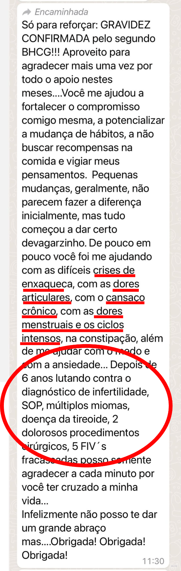 Depoimento – 6 anos de infertilidade, SOP, múltiplos miomas e 5 FIVs fracassadas