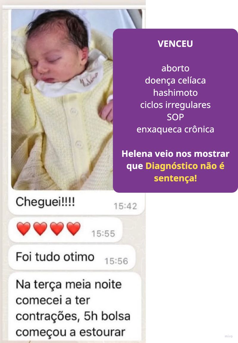 Depoimento – Helena venceu aborto, doença celíaca, Hashimoto, ciclos irregulares, SOP e enxaqueca crônica